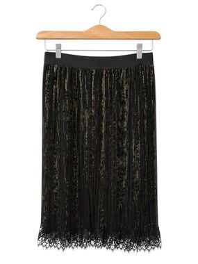 Green Velvet Skirt Dark Forest Fairy‎ Grunge M Mesh Whimsigoth Gobolincore